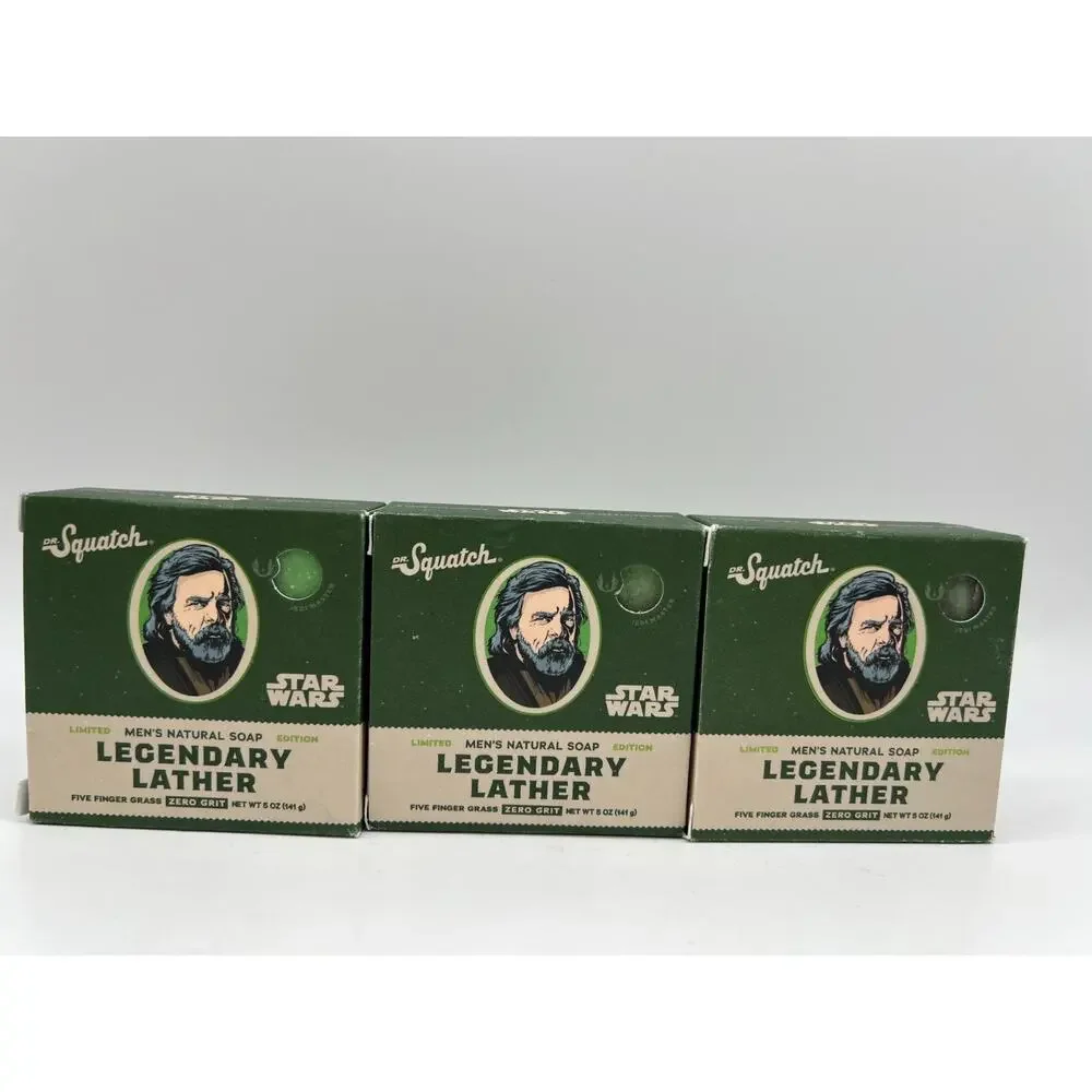 Dr. Squatch Star Wars Limited Edition Legendary Lather Men's Soap Lot of 3